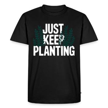 Passionné d’aquascaping Jardinage sous-marin - T-shirt Premium bio Homme - noir - Devant - Nico (187cm)