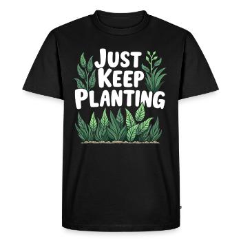 Passionné d’aquascaping Jardinage sous-marin - T-shirt Premium bio Homme - noir - Devant - Nico (187cm)