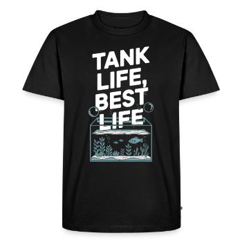 Passionné d’aquascaping Jardinage sous-marin - T-shirt Premium bio Homme - noir - Devant - Nico (187cm)