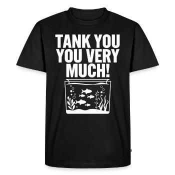 Passionné d’aquascaping Jardinage sous-marin - T-shirt Premium bio Homme - noir - Devant - Nico (187cm)