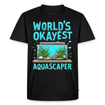 Passionné d’aquascaping Jardinage sous-marin - T-shirt Premium bio Homme - noir - Devant - Nico (187cm)
