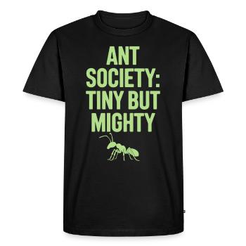 Explorez le monde fascinant de l’élevage des fourmis avec - T-shirt Premium bio Homme - noir - Devant - Nico (187cm)