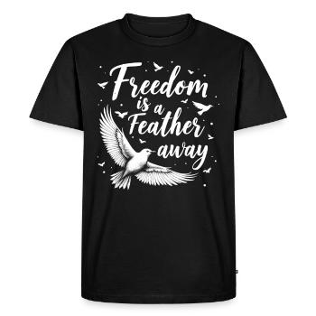 Passionné par le sauvetage des oiseaux et la faune sauvage - T-shirt Premium bio Homme - noir - Devant - Nico (187cm)