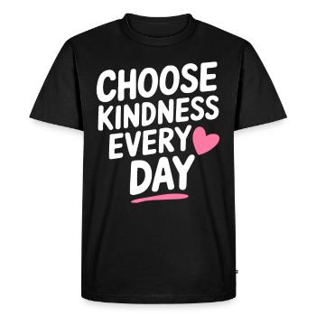 Harness Positivity And Mental Well-Being Through - Men's Premium Organic T-Shirt - black - Front - Nico (187cm)