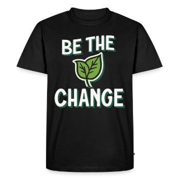 Harness Positivity And Mental Well-Being Through - Men's Premium Organic T-Shirt - black - Front - Nico (187cm)