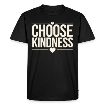 Harness Positivity And Mental Well-Being Through - Men's Premium Organic T-Shirt - black - Front - Nico (187cm)