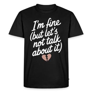 Introversion Alternative Style Emotional - Men's Premium Organic T-Shirt - black - Front - Nico (187cm)
