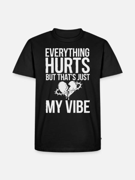 Introversion Alternative Style Emotional - Men's Premium Organic T-Shirt - black