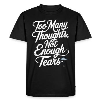 Introversion Alternative Style Emotional - Men's Premium Organic T-Shirt - black - Front - Nico (187cm)