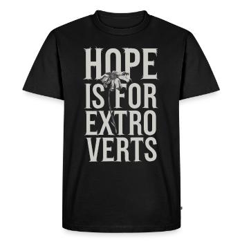 Introversion Alternative Style Emotional - Men's Premium Organic T-Shirt - black - Front - Nico (187cm)