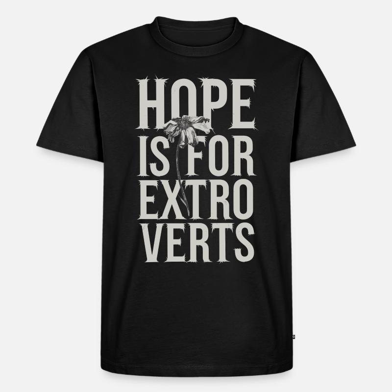 Introversion Alternative Style Emotional - Männer Premium Bio T-Shirt - Schwarz
