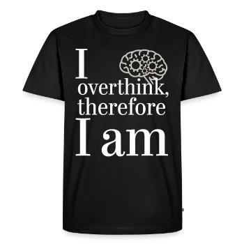 Introversion Alternative Style Emotional - Men's Premium Organic T-Shirt - black - Front - Nico (187cm)