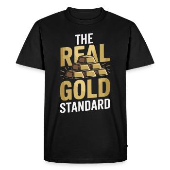 Extraction de l’or Exploitation minière Histoire Aventure Prospecteur - T-shirt Premium bio Homme - noir - Devant - Nico (187cm)