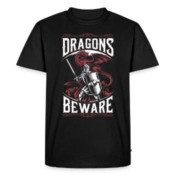 Foire Renaissance tenue Médiéval Ren Faire - T-shirt Premium bio Homme - noir - Devant - Nico (187cm)