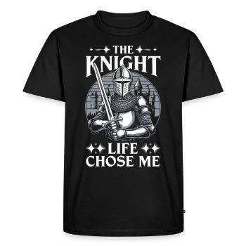 Foire Renaissance tenue Médiéval Ren Faire - T-shirt Premium bio Homme - noir - Devant - Nico (187cm)