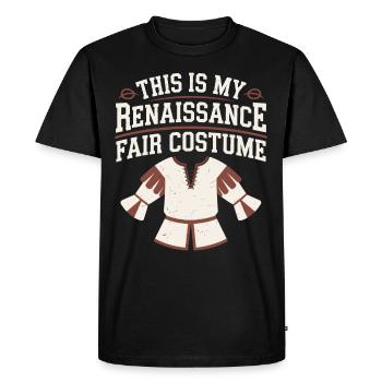 Foire Renaissance tenue Médiéval Ren Faire - T-shirt Premium bio Homme - noir - Devant - Nico (187cm)