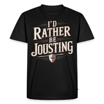 Foire Renaissance tenue Médiéval Ren Faire - T-shirt Premium bio Homme - noir - Devant - Nico (187cm)