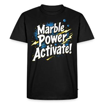 Thrilling Marble Racing Adventures for Enthusiasts - Men's Premium Organic T-Shirt - black - Front - Nico (187cm)