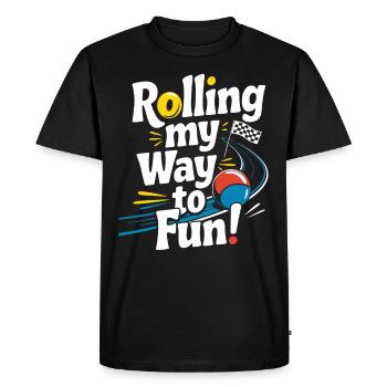 Thrilling Marble Racing Adventures for Enthusiasts - Men's Premium Organic T-Shirt - black - Front - Nico (187cm)