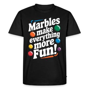 Thrilling Marble Racing Adventures for Enthusiasts - Men's Premium Organic T-Shirt - black - Front - Nico (187cm)