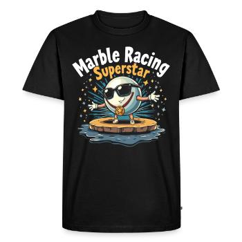 Thrilling Marble Racing Adventures for Enthusiasts - Men's Premium Organic T-Shirt - black - Front - Nico (187cm)