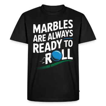 Thrilling Marble Racing Adventures for Enthusiasts - Men's Premium Organic T-Shirt - black - Front - Nico (187cm)