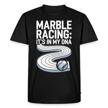 Thrilling Marble Racing Adventures for Enthusiasts - Men's Premium Organic T-Shirt - black - Front - Nico (187cm)