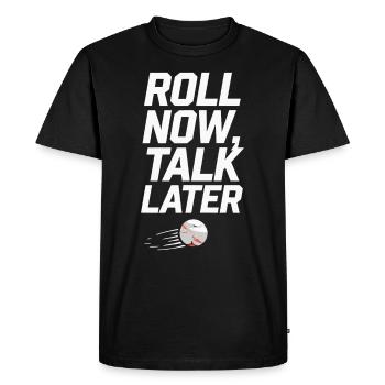 Thrilling Marble Racing Adventures for Enthusiasts - Men's Premium Organic T-Shirt - black - Front - Nico (187cm)