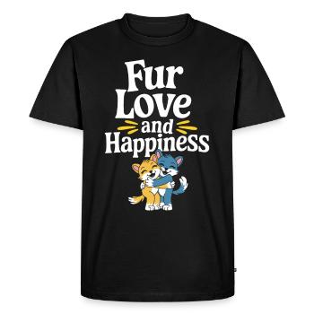 Furry Fandom Enthousiaste Cosplay Fun et Fursuiting - T-shirt Premium bio Homme - noir - Devant - Nico (187cm)