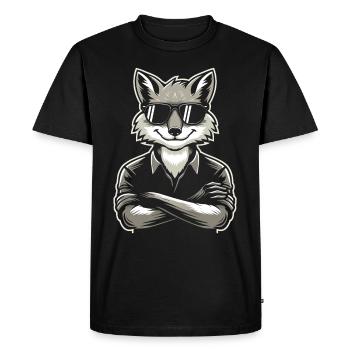 Furry Fandom Enthousiaste Cosplay Fun et Fursuiting - T-shirt Premium bio Homme - noir - Devant - Nico (187cm)