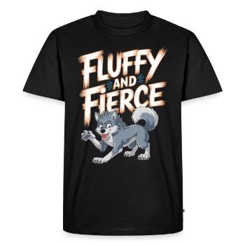 Furry Fandom Enthousiaste Cosplay Fun et Fursuiting - T-shirt Premium bio Homme - noir - Devant - Nico (187cm)