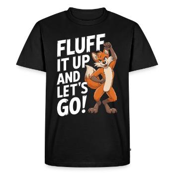 Furry Fandom Enthousiaste Cosplay Fun et Fursuiting - T-shirt Premium bio Homme - noir - Devant - Nico (187cm)