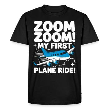 My First Plane Ride First Time Flying Adventure - Men's Premium Organic T-Shirt - black - Front - Nico (187cm)