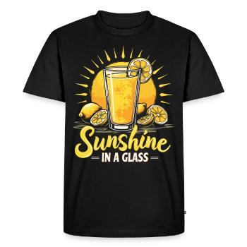 Refreshing Lemonade Vibes: Perfect for Lemonade - Men's Premium Organic T-Shirt - black - Front - Nico (187cm)