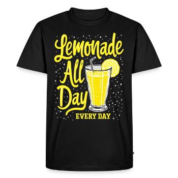 Refreshing Lemonade Vibes: Perfect for Lemonade - Men's Premium Organic T-Shirt - black - Front - Nico (187cm)