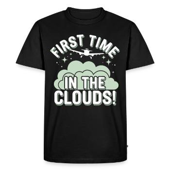 My First Plane Ride First Time Flying Adventure - Men's Premium Organic T-Shirt - black - Front - Nico (187cm)