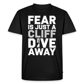 Cliff Diving Adventure Sports Thrill Seeker - Men's Premium Organic T-Shirt - black - Front - Nico (187cm)