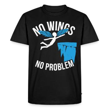 Cliff Diving Adventure Sports Thrill Seeker - Men's Premium Organic T-Shirt - black - Front - Nico (187cm)