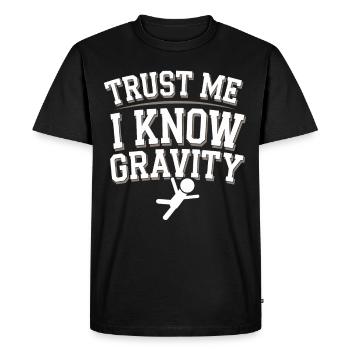 Cliff Diving Adventure Sports Thrill Seeker - Men's Premium Organic T-Shirt - black - Front - Nico (187cm)