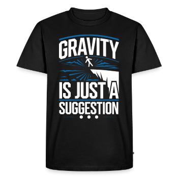Cliff Diving Adventure Sports Thrill Seeker - Men's Premium Organic T-Shirt - black - Front - Nico (187cm)