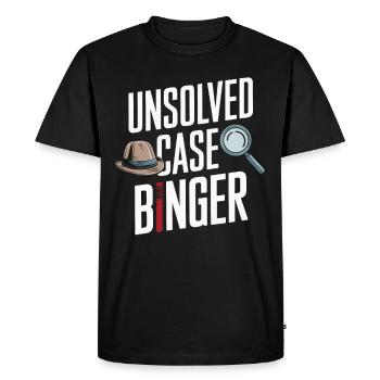 Fan de true crime pour les amateurs de séries policières et - T-shirt Premium bio Homme - noir - Devant - Nico (187cm)