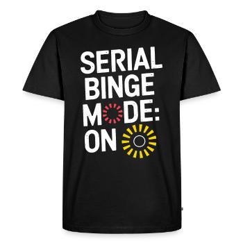 Marathon télévisé pour les accros du streaming - T-shirt Premium bio Homme - noir - Devant - Nico (187cm)