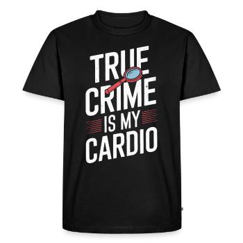 Fan de true crime pour les amateurs de séries policières et - T-shirt Premium bio Homme - noir - Devant - Nico (187cm)
