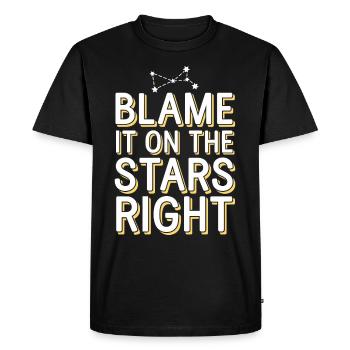 Astrology Skeptic: Critical Thinking - Men's Premium Organic T-Shirt - black - Front - Nico (187cm)