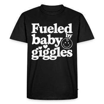 Humour parental Les nouveaux pères ont pour la première fois - T-shirt Premium bio Homme - noir - Devant - Nico (187cm)
