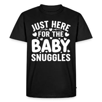 Humour parental Les nouveaux pères ont pour la première fois - T-shirt Premium bio Homme - noir - Devant - Nico (187cm)