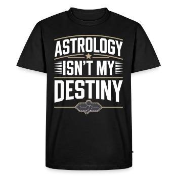 Astrology Skeptic: Critical Thinking - Men's Premium Organic T-Shirt - black - Front - Nico (187cm)