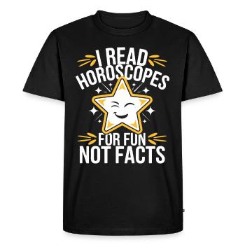 Astrology Skeptic: Critical Thinking - Men's Premium Organic T-Shirt - black - Front - Nico (187cm)