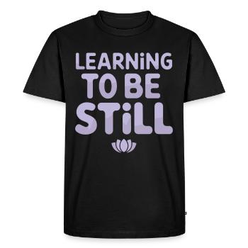 Calm Mind, Meditation Practice and Spiritual - Men's Premium Organic T-Shirt - black - Front - Nico (187cm)