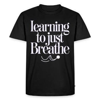 Calm Mind, Meditation Practice and Spiritual - Men's Premium Organic T-Shirt - black - Front - Nico (187cm)